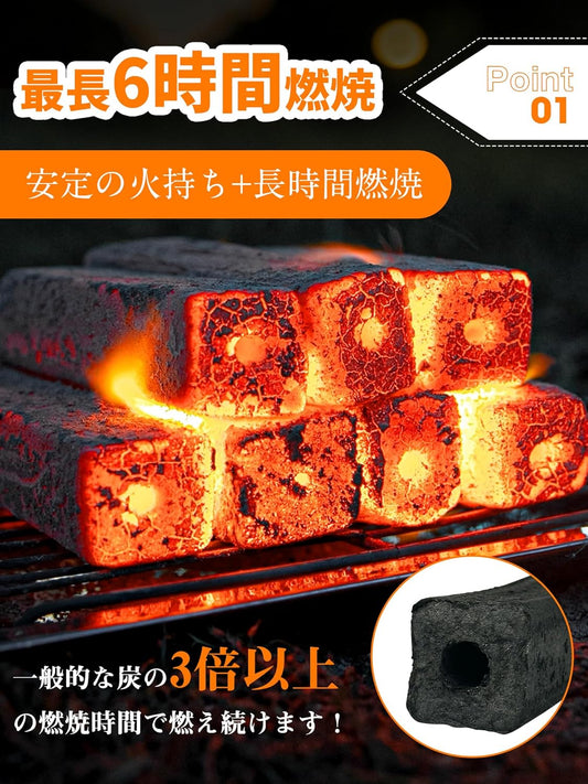 （自社倉庫引取限定価格）竹オガ備長炭 YOYOSTAR 10kg BBQ用 キャンプ用 木炭 オガ炭
