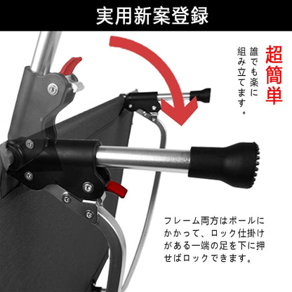 Moon Lence アウトドアベッド キャンプコット 第3代 ハイキング 組立簡易 折りたたみ式 コンパクト キャリーバッグ付き 説明書付き
