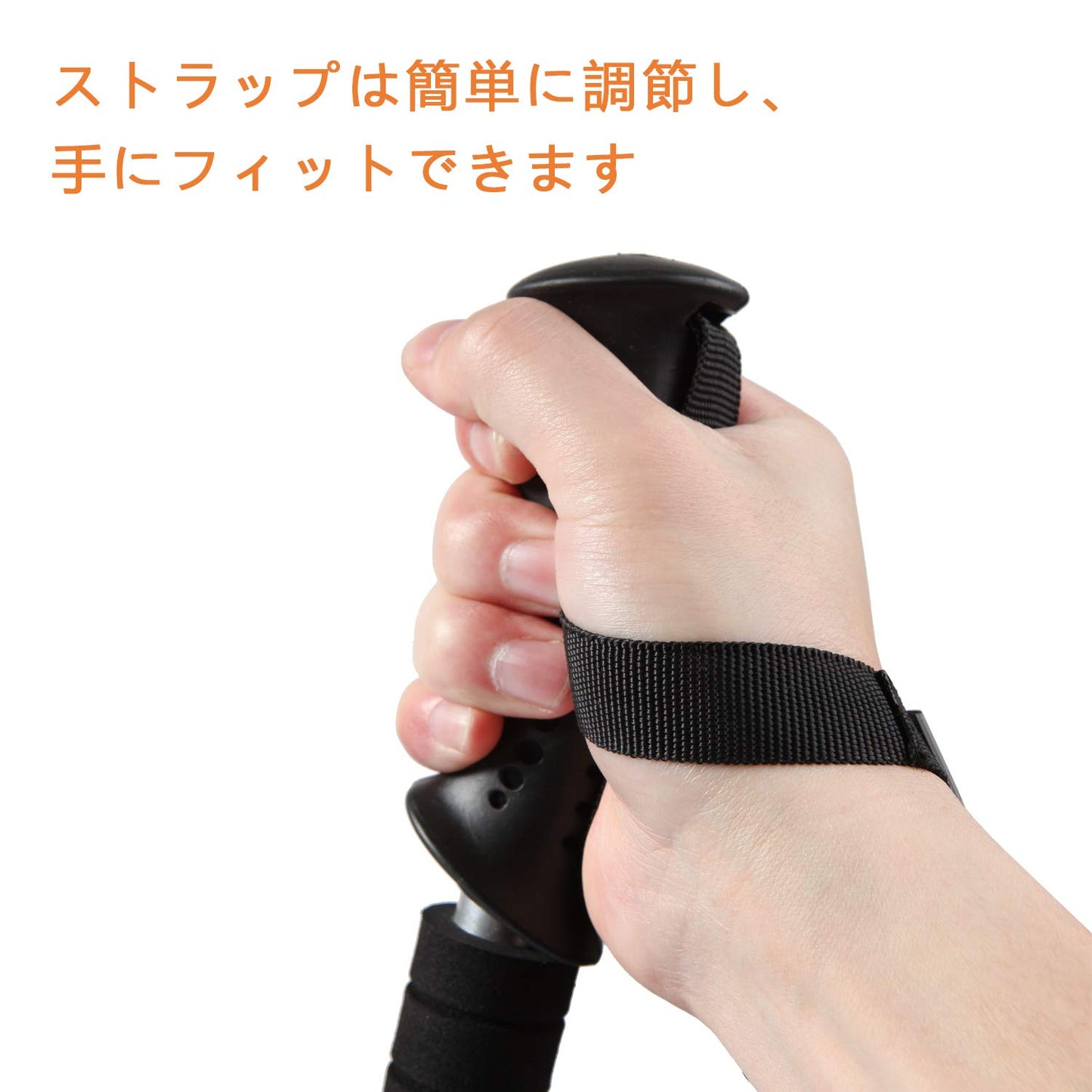 YOYOSTAR 2026 トレッキングポール 超軽量 コンパクト 3段伸縮 アルミ製 2本セット アンチショック機能付き ウォーキング ハイキング 登