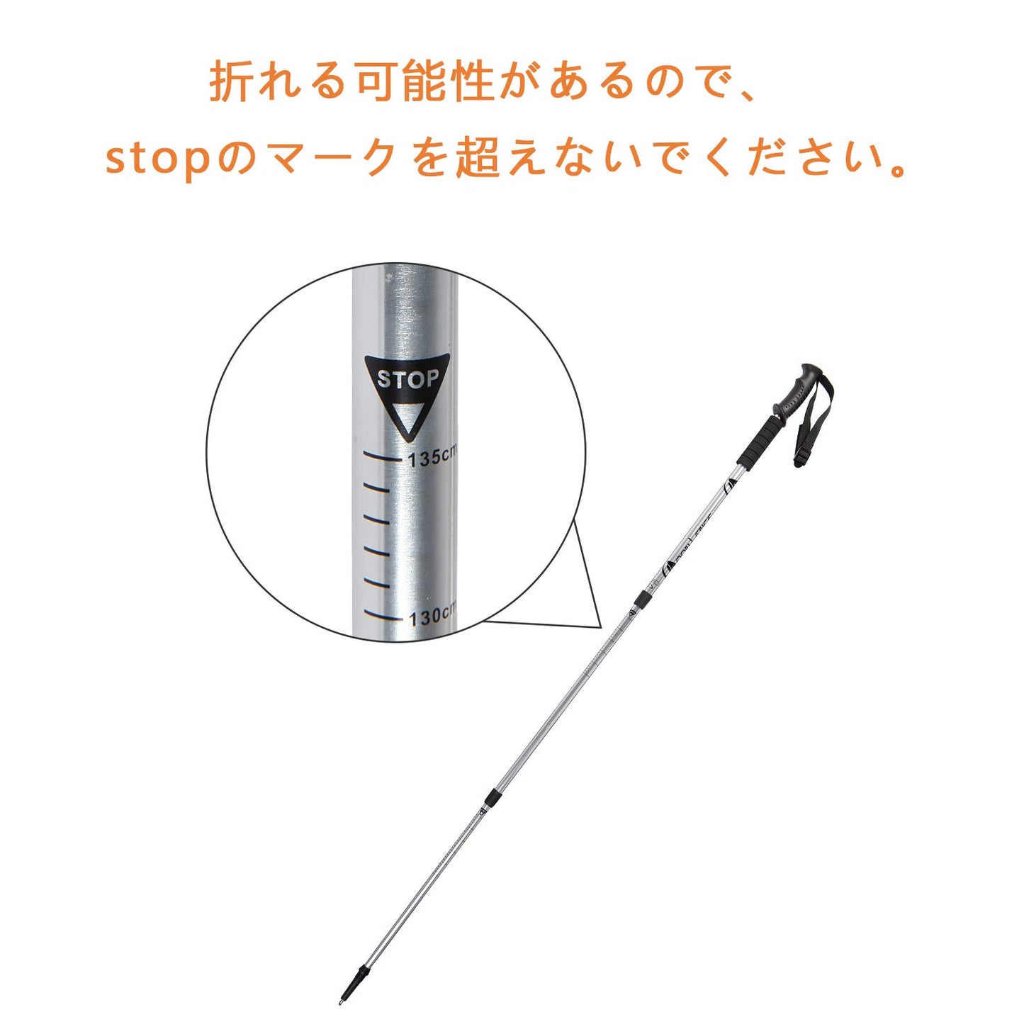 YOYOSTAR 2026 トレッキングポール 超軽量 コンパクト 3段伸縮 アルミ製 2本セット アンチショック機能付き ウォーキング ハイキング 登