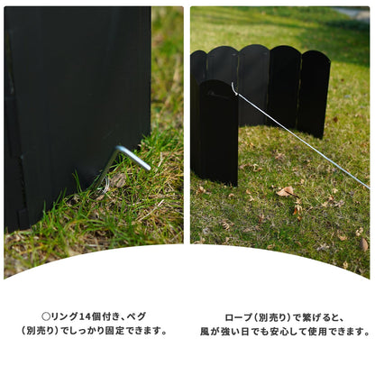 YOYOSTAR 2026 風防板 ウインドスクリーン 高さ30cm折り畳み式 焚き火 リフレクター 風除け 風防 キャンプ アウトドア バー