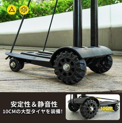 YOYOSTAR 2026 キャリーカート 台車 折りたたみ コンパクト 軽量 静音 固定ゴムロープ付 4輪 アウトドア ショッピング 荷物運び 引越し